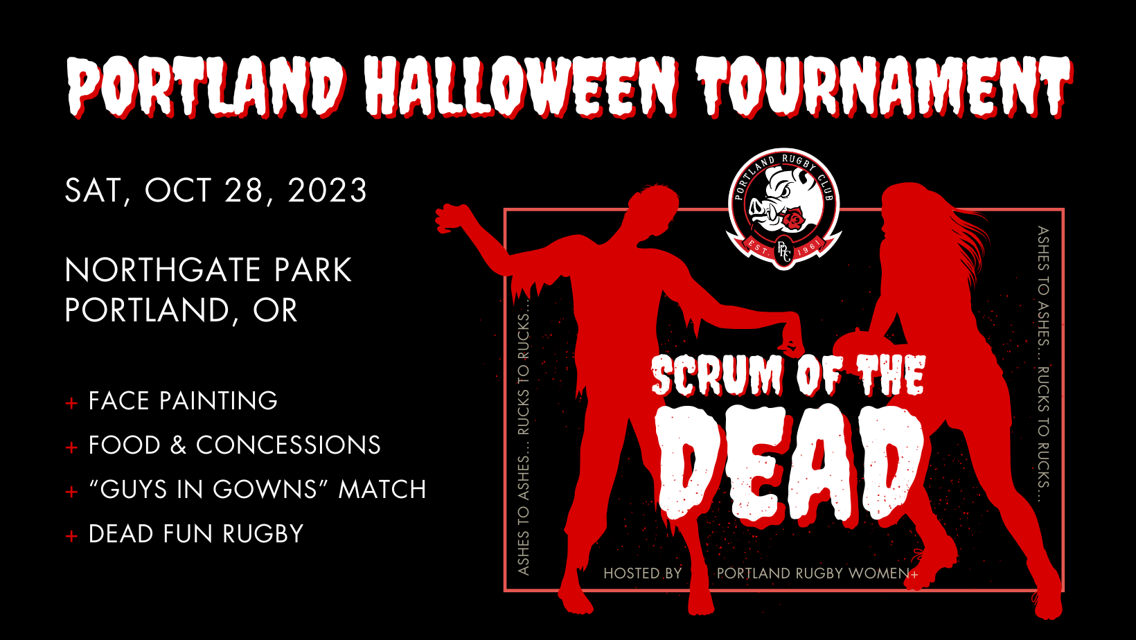 Portland Halloween Tournament 2023 Facebook Cover