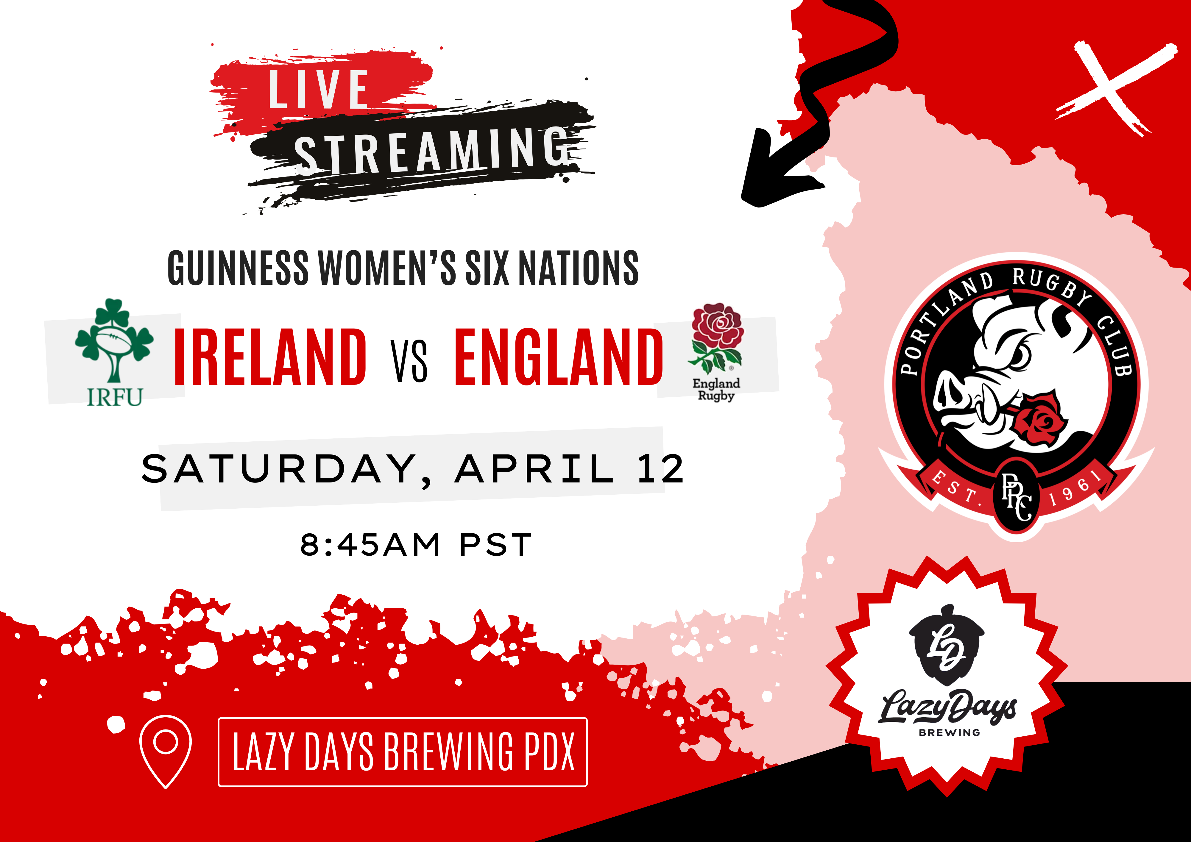 W six nations watch party april 2025