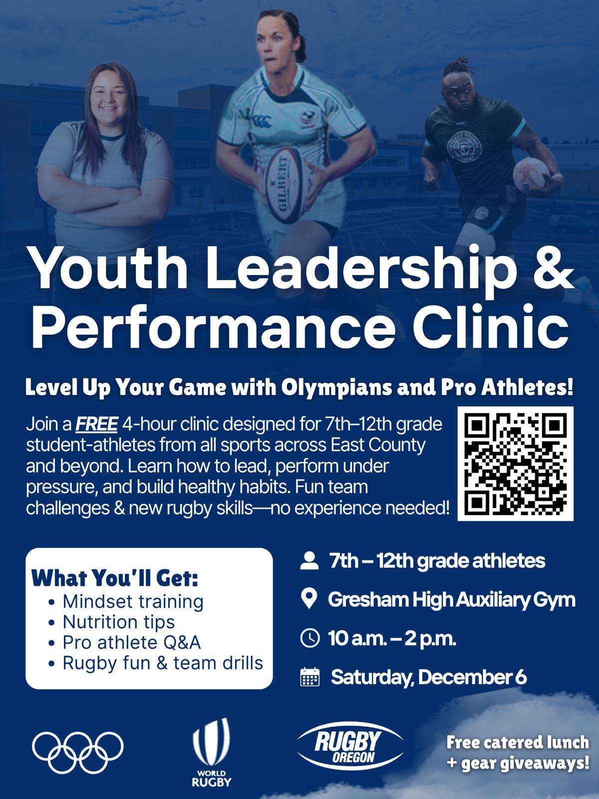Youth leadership clinic rugby or dec 2025
